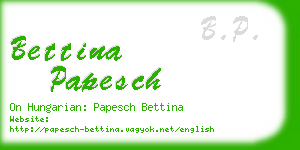 bettina papesch business card